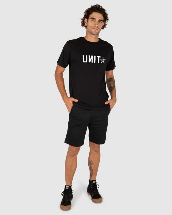 Unit Mens Tee Inc Black White