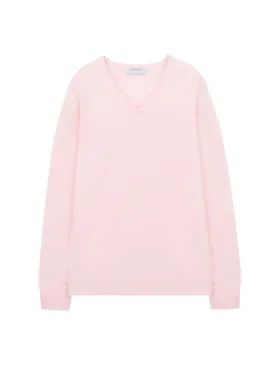 V Neck Sweater_Pink