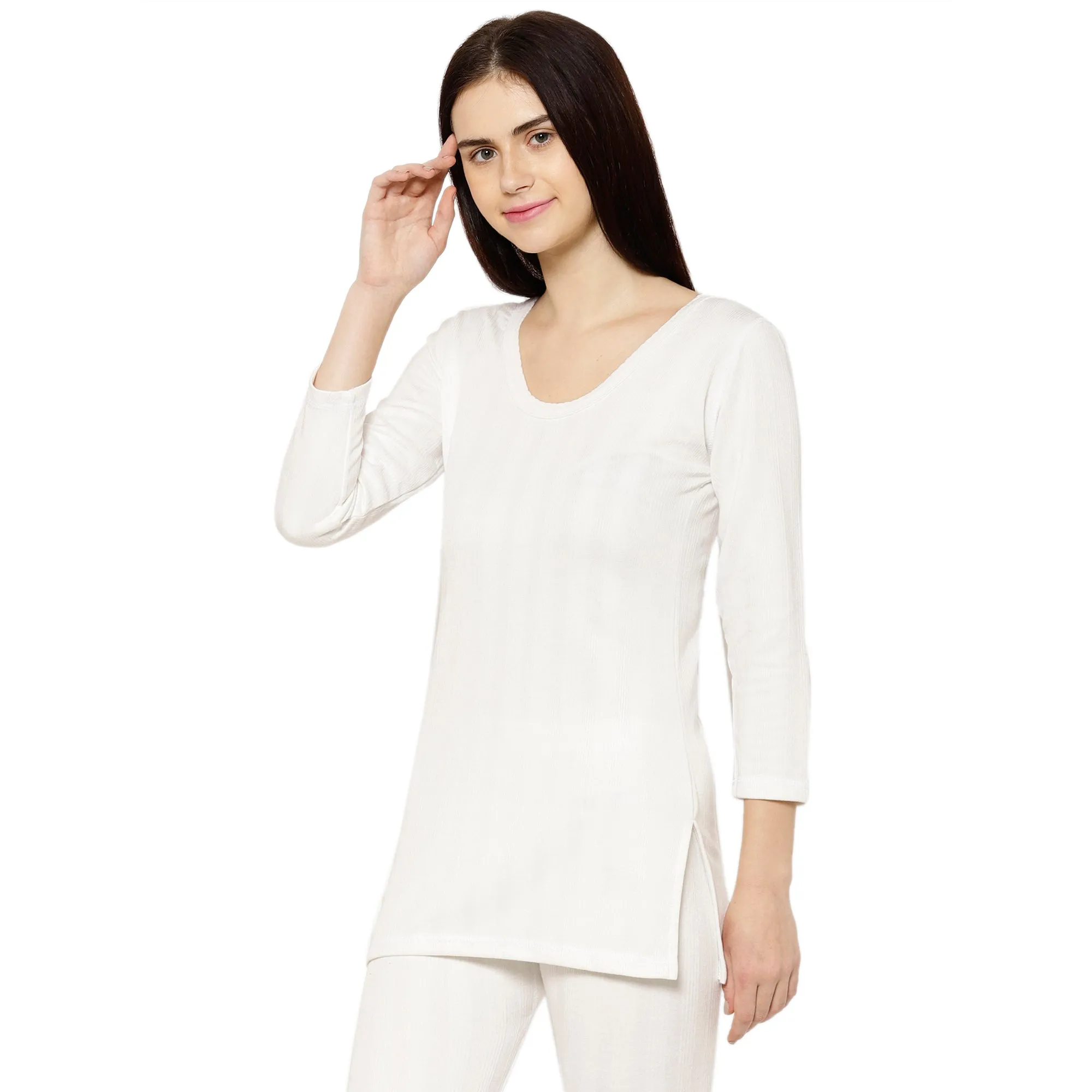 Vimal Jonney White Top Thermal For Women's