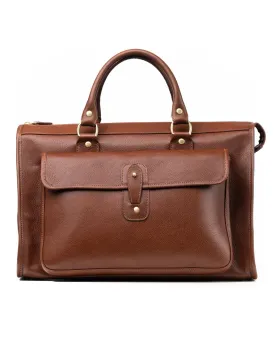 VINTAGE CHESTNUT LEATHER CONCOURSE BAG