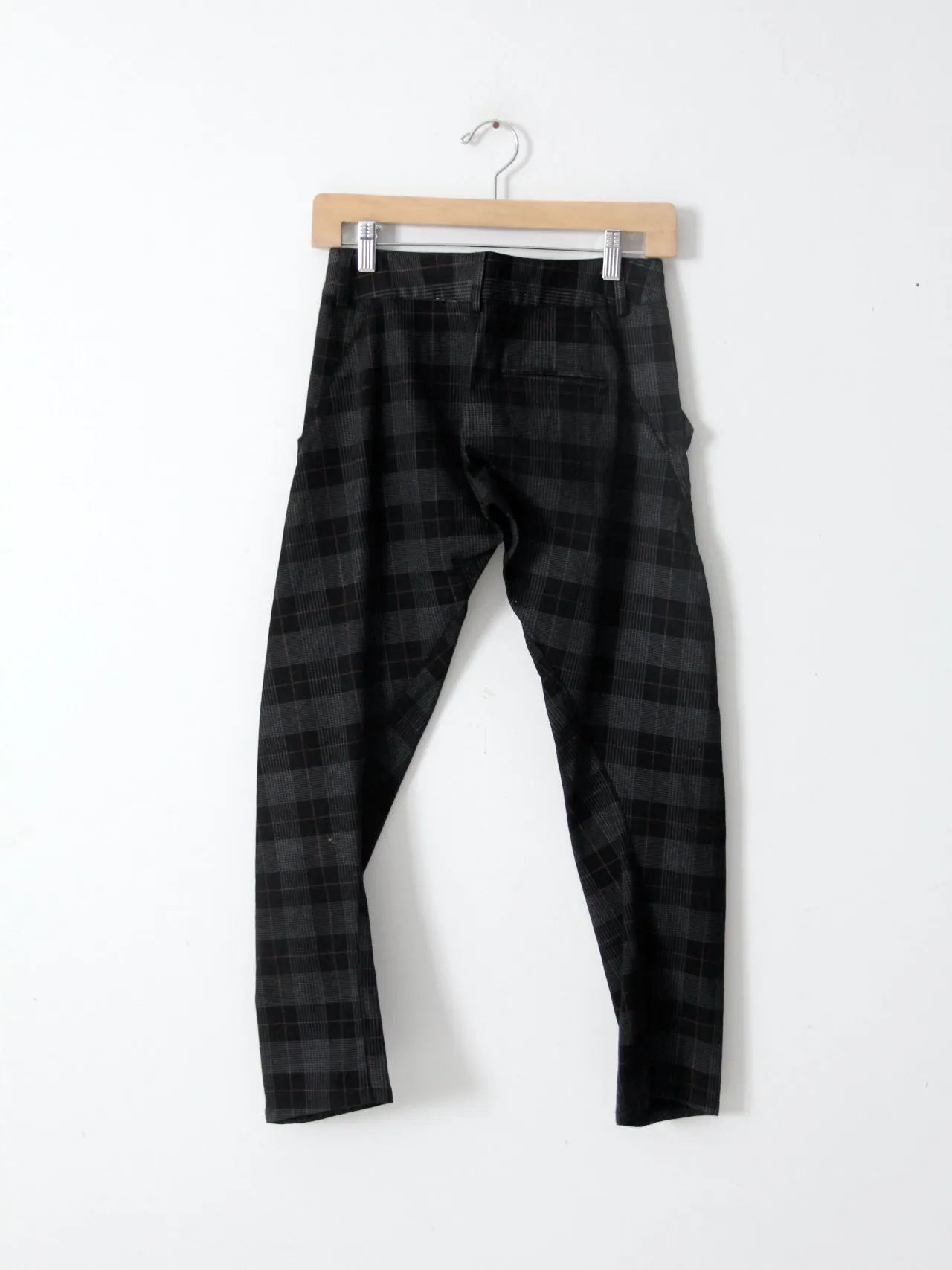 vintage low rise plaid pants