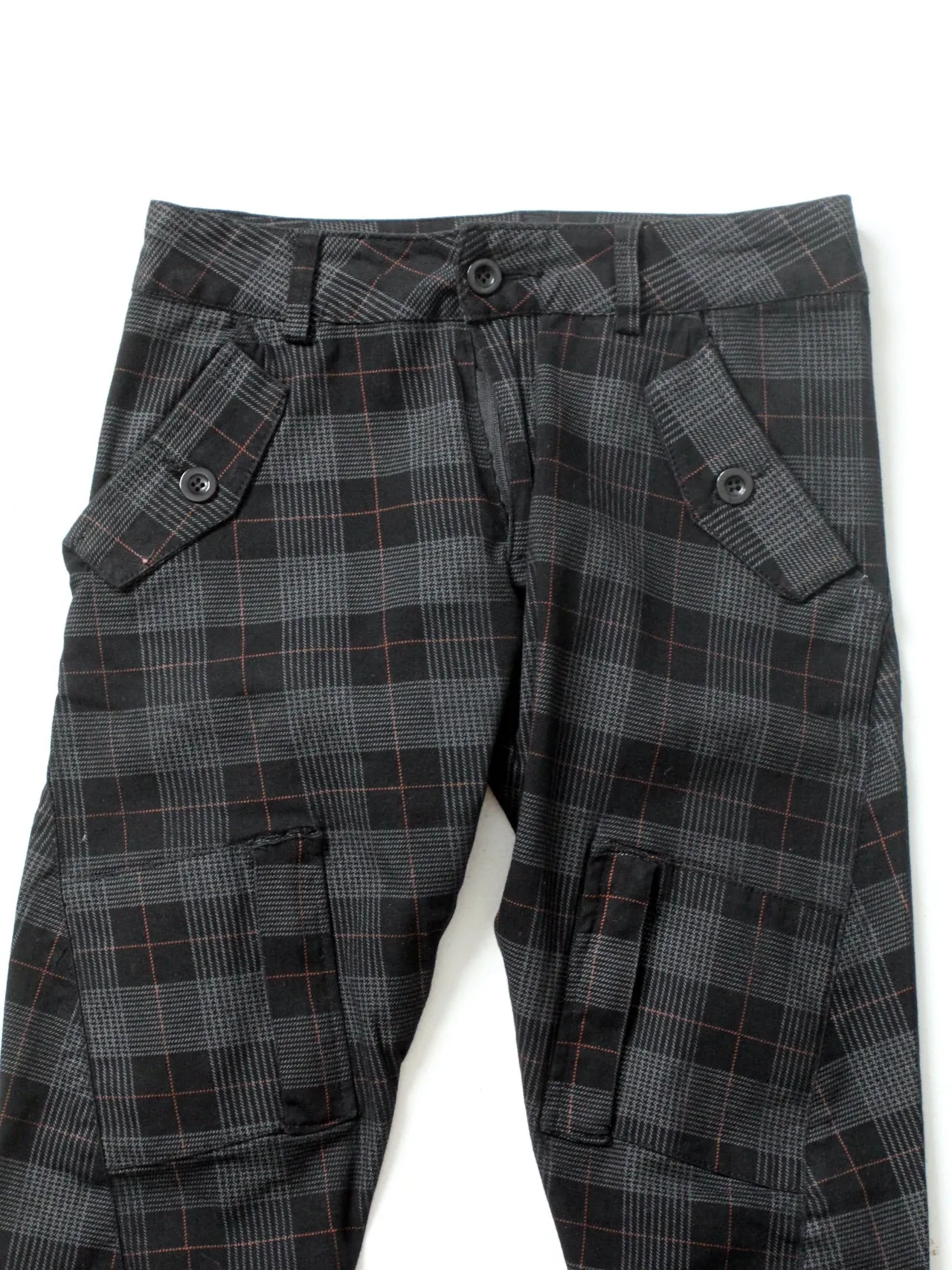 vintage low rise plaid pants