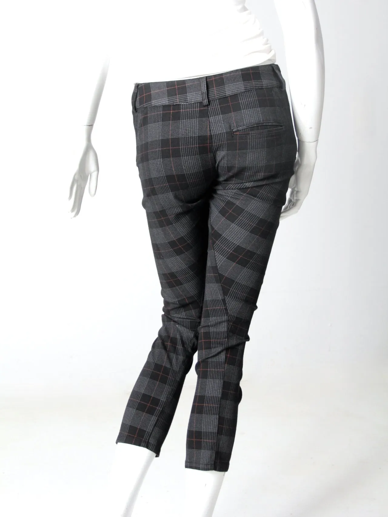 vintage low rise plaid pants