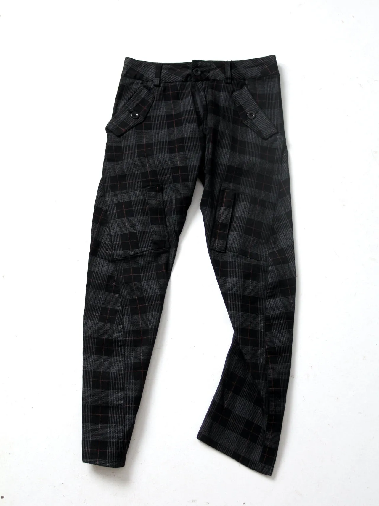 vintage low rise plaid pants