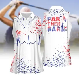 Watercolor Leopard Heart Beat American Par Then Bar Women Golf Apparels