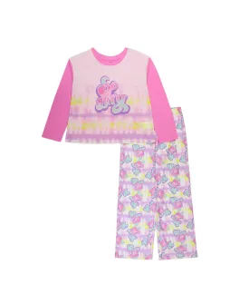 Wewearcute Little Girl's T-shirt and Pajama 2 Piece Set Pink Size 8