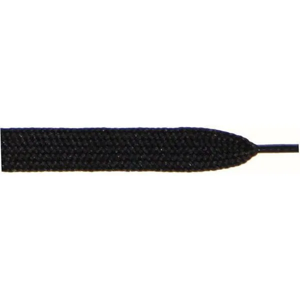 Wholesale Thick Flat 3/4" - Black (12 Pair Pack) Shoelaces